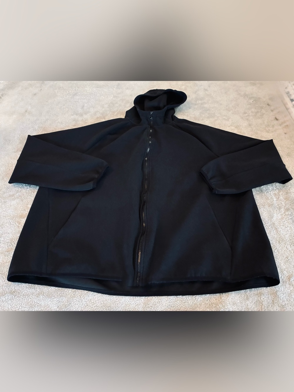 Women’s Russell Athletic Black Hooded Zip Jacket Size 3XL